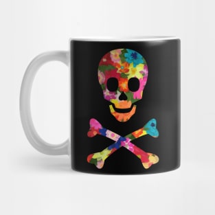 Flower Skull and Crossbones Mug